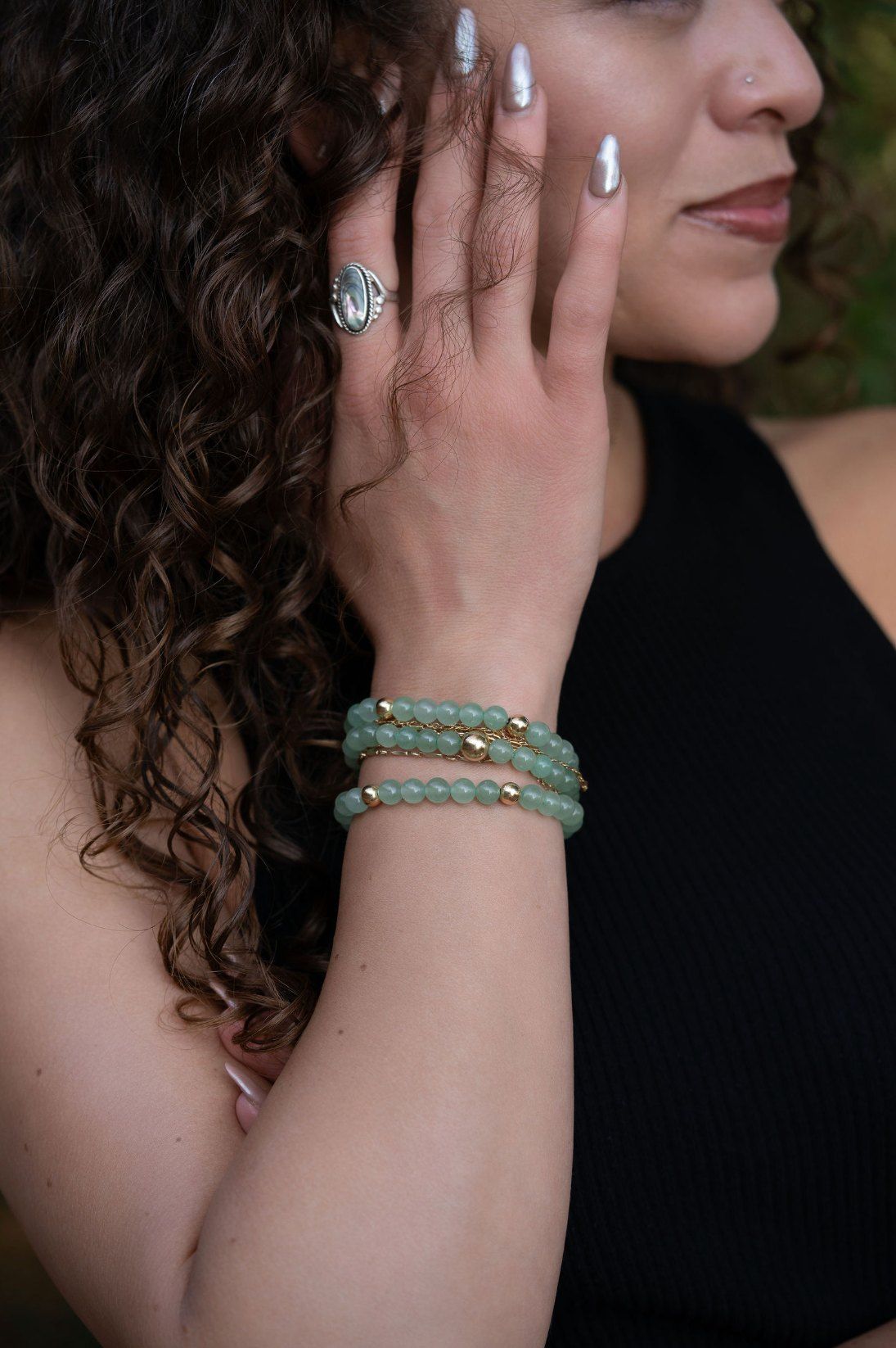 Green Aventurine bracelet, photo 1 of 6